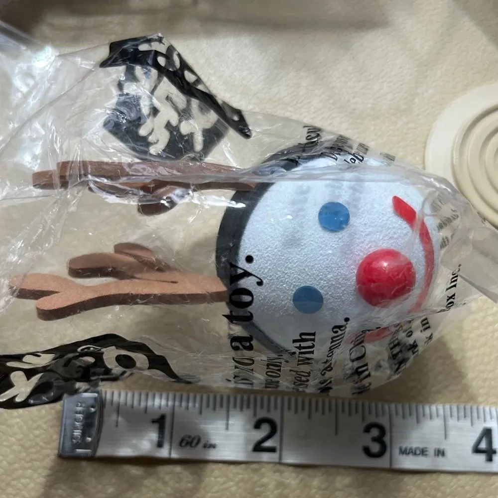 RARE Car 🚘 Antenna covers by Jack in the Box 2005 Snowman ⛄️ Reindeer 🦌 NYE 🎉